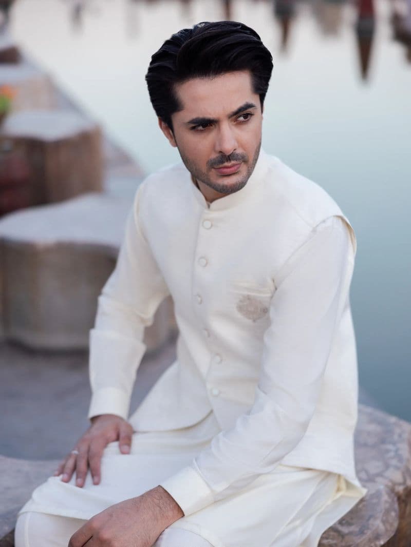 Embroidered Jacquard Waistcoat - EMTWC5-35965 thumbnail