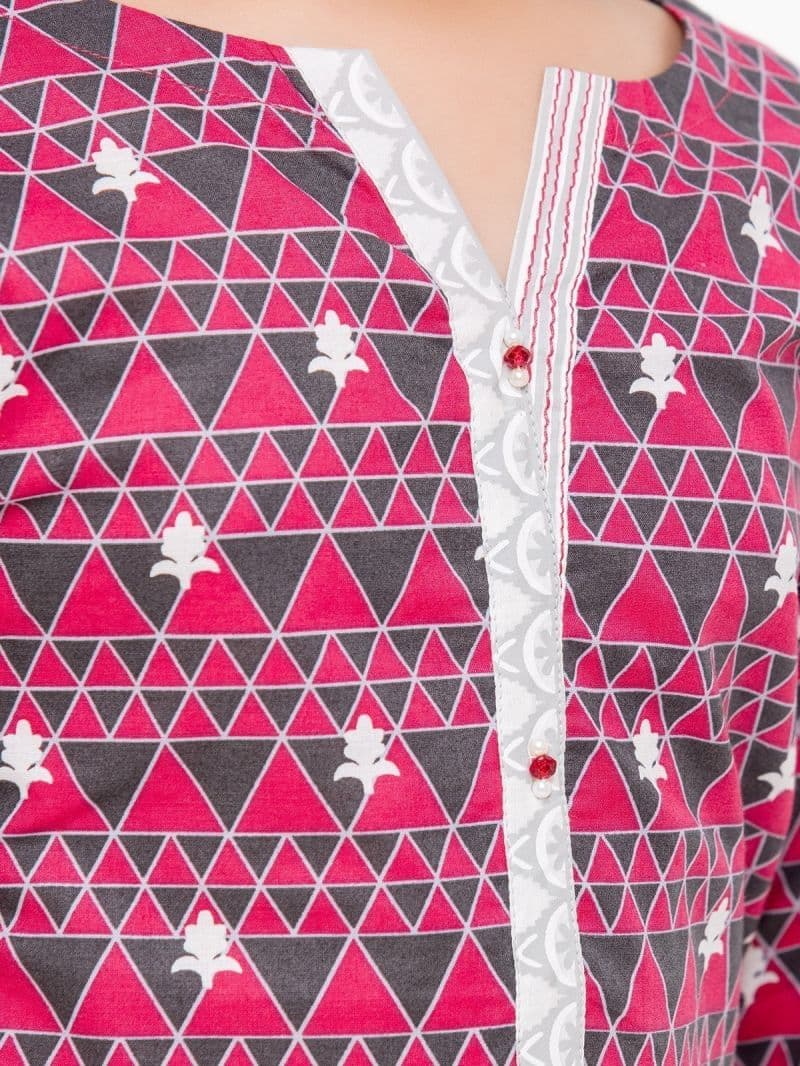 Printed Lawn Shirt - EGTKP23-70699S thumbnail