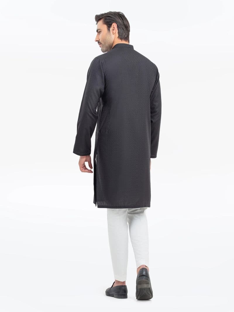 Embroidered Dobby Kurta - EMTK5-99529 thumbnail
