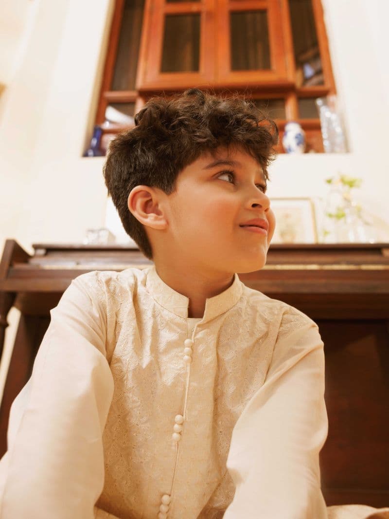Embroidered Cotton Kurta Pajama - EBTKP5-025