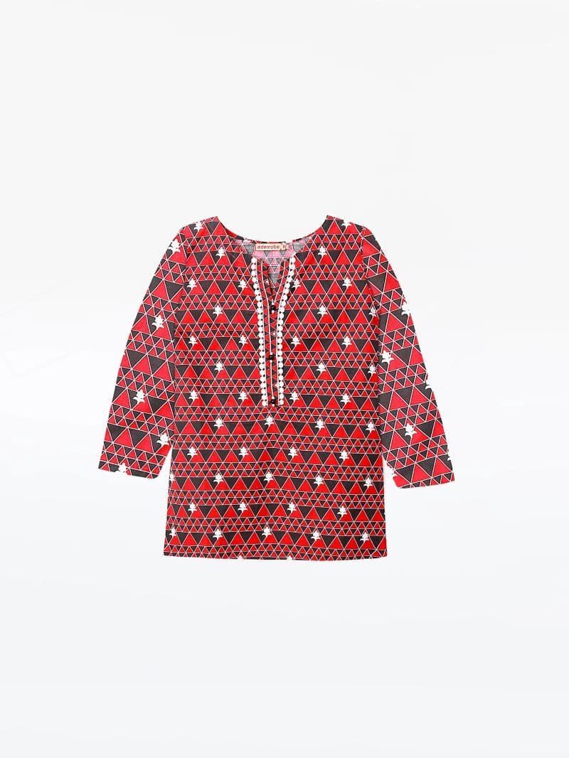 Printed Lawn Shirt - EGTKP23-70659S