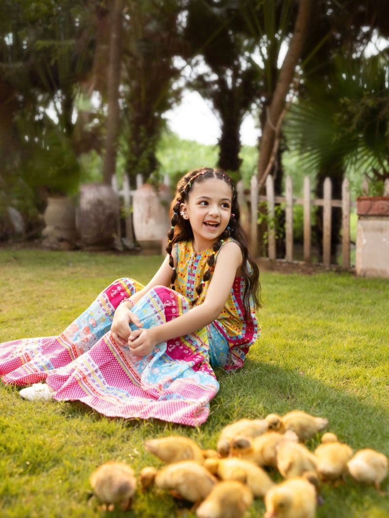 Printed Lawn Gharara Set - EGTKP5-70982ST thumbnail