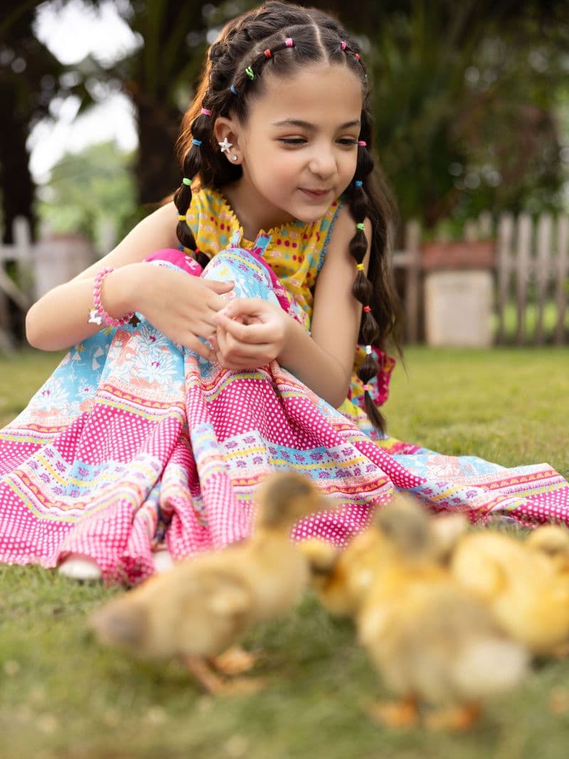 Printed Lawn Gharara Set - EGTKP5-70982ST thumbnail