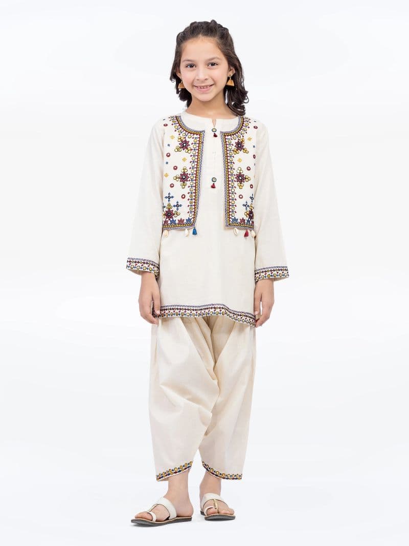 Embroidered Lawn Co-Ord Set - EGTKE5-71012ST