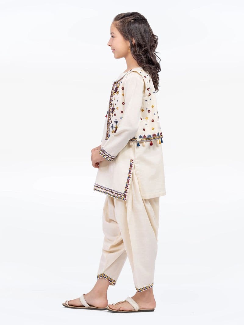 Embroidered Lawn Co-Ord Set - EGTKE5-71012ST