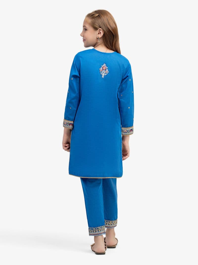 Embroidered Cambric Co-Ord Set - EGTKE5-70961ST