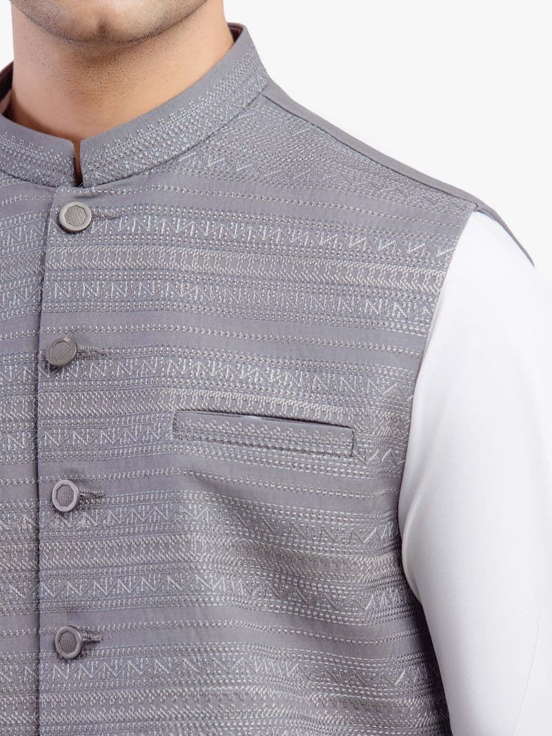 Embroidered Waistcoat - EMTWCP5-35975 thumbnail