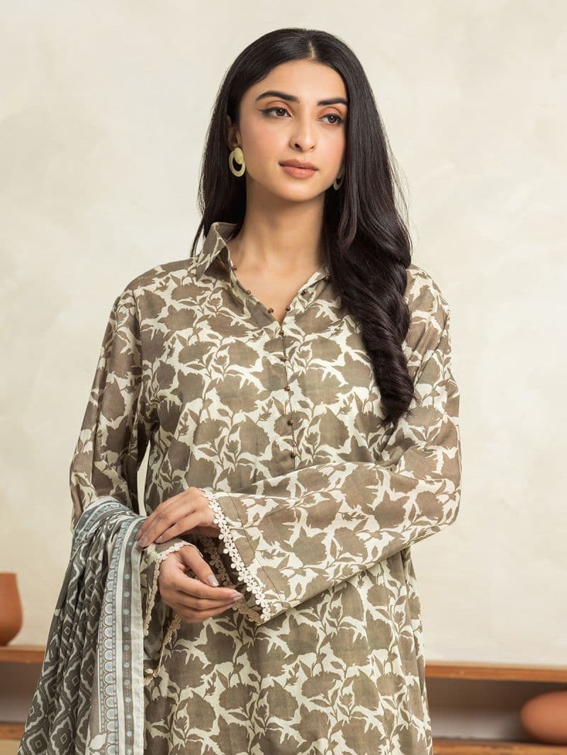 Printed Cambric Shirt Trouser - EWU24A2-29026ST