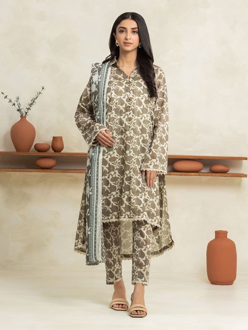 Printed Cambric Shirt Trouser - EWU24A2-29026ST