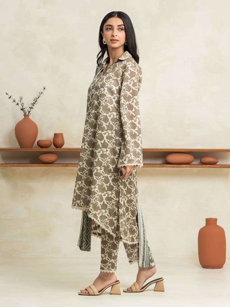 Printed Cambric Shirt Trouser - EWU24A2-29026ST