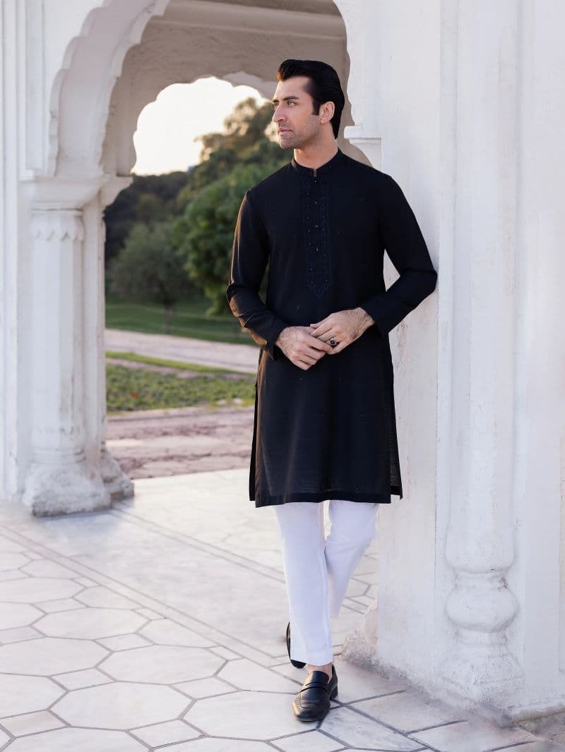 Embroidered Blended Kurta - EMTKC5-148 thumbnail