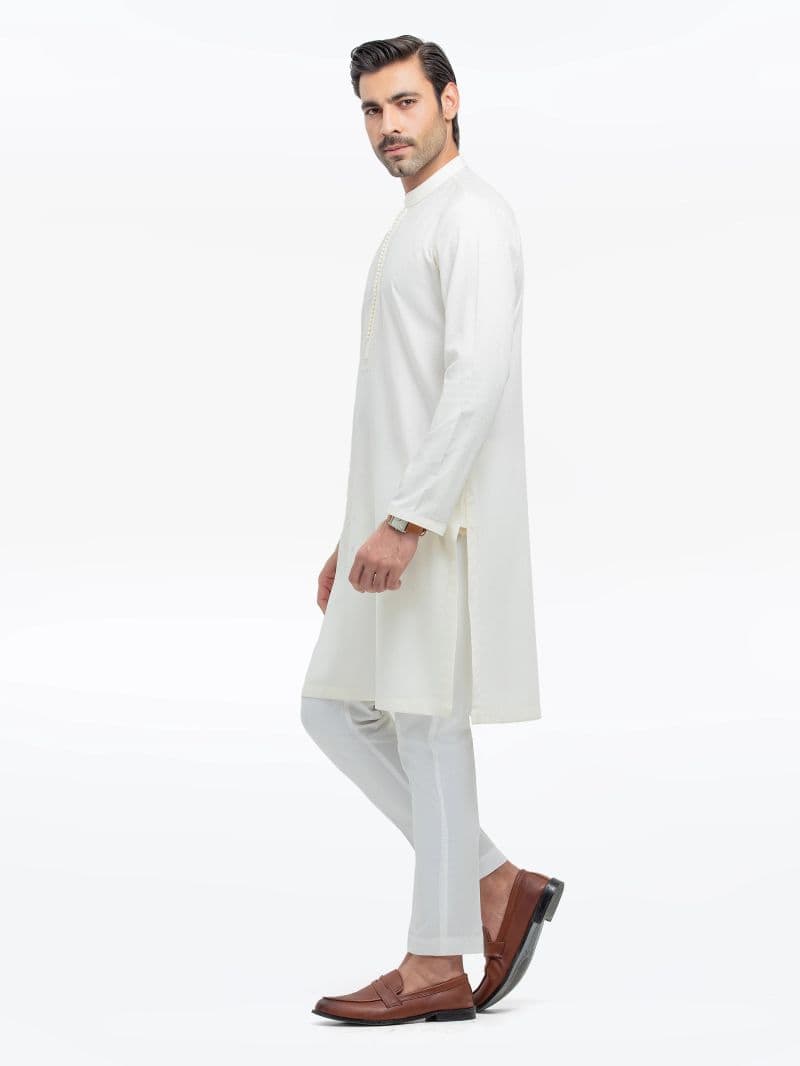 Embroidered Dobby Kurta - EMTK5-99528 thumbnail