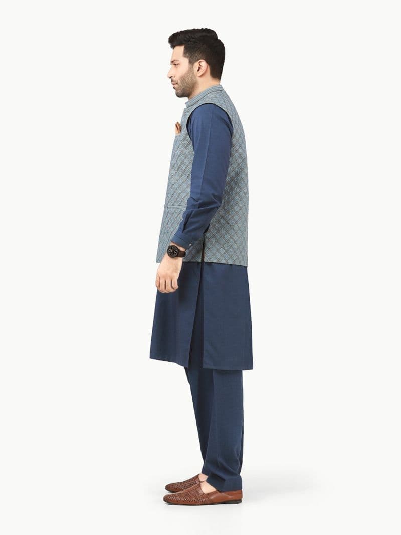 Embroidered Cotton Waistcoat - EMTWCC22-132