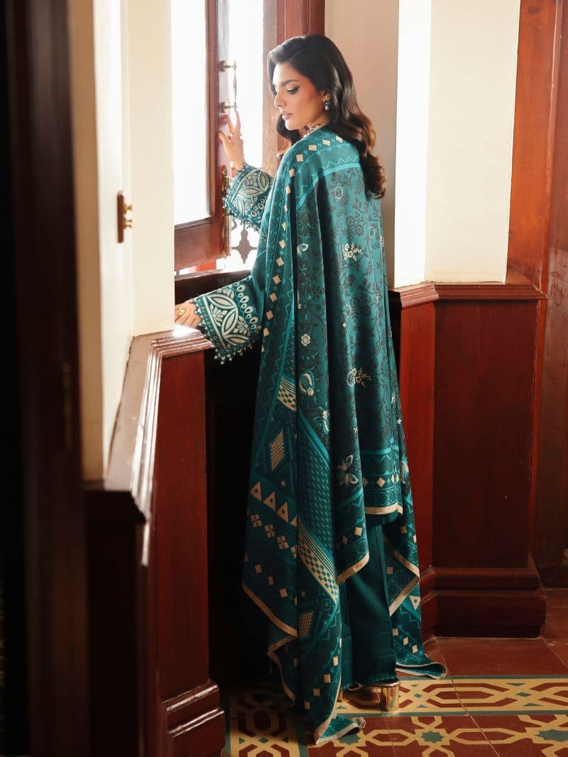 Embroidered Khaddar Suit - EWU5V11-32010-3P