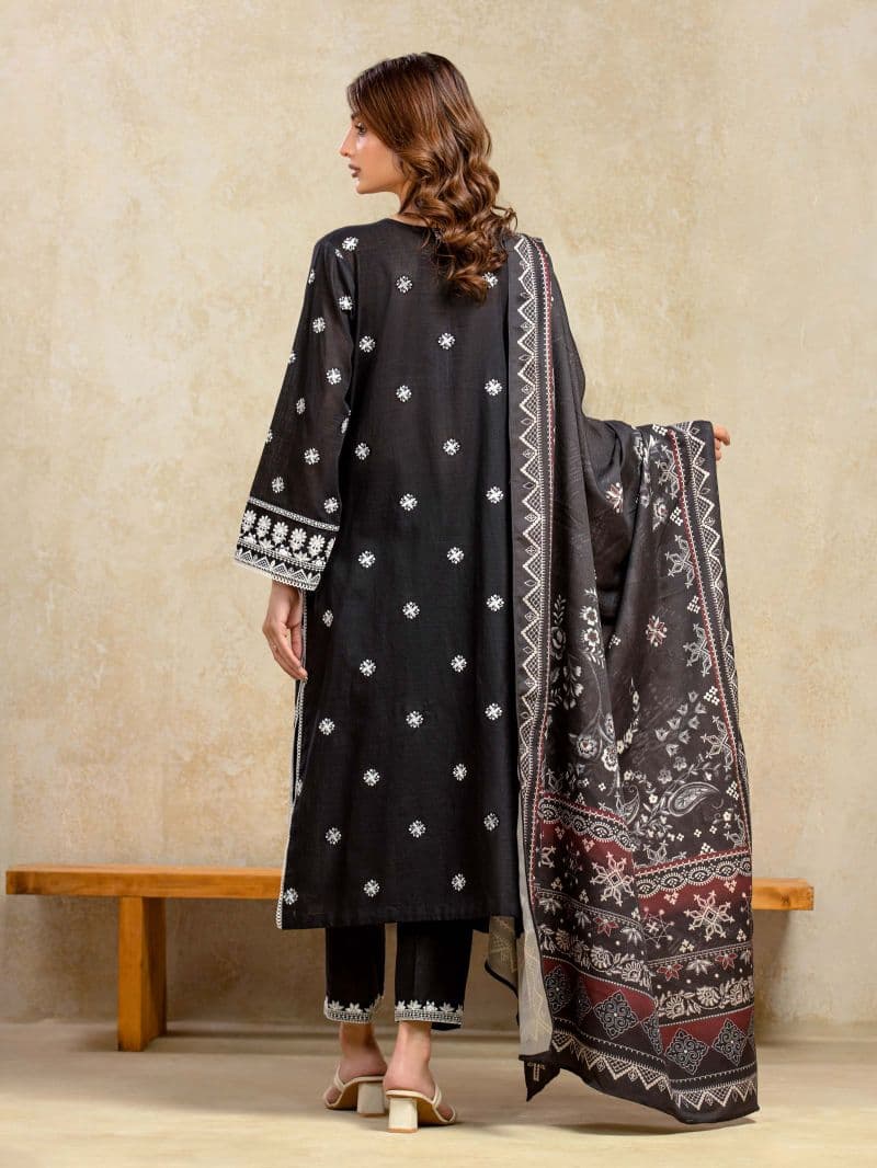 Embroidered Khaddar Suit - EWU5V11-32013-3P