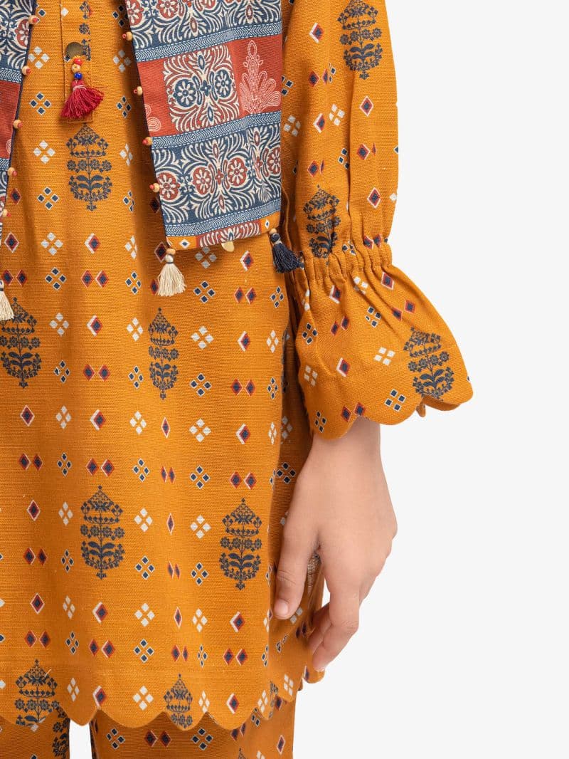 Printed Khaddar Co-Ord Set - EGTKP5-70815ST