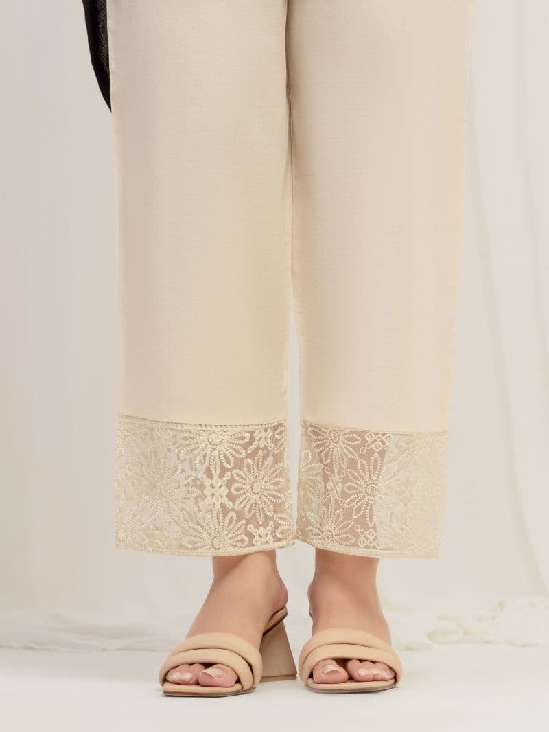 Embroidered Cambric Trouser