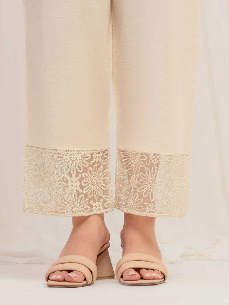 Embroidered Cambric Trouser