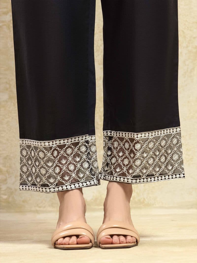 Embroidered Cambric Trouser