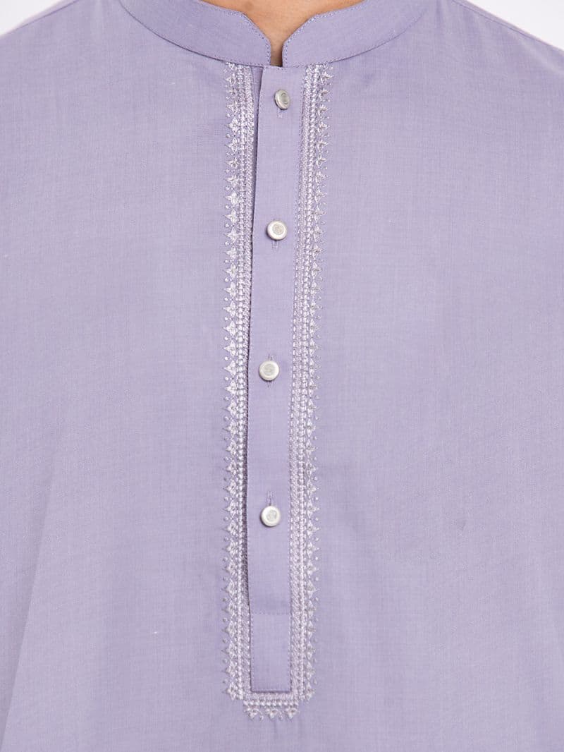 Embroidered Blended Kurta