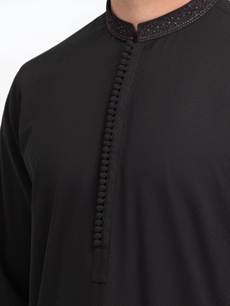 Embroidered Dobby Kurta thumbnail