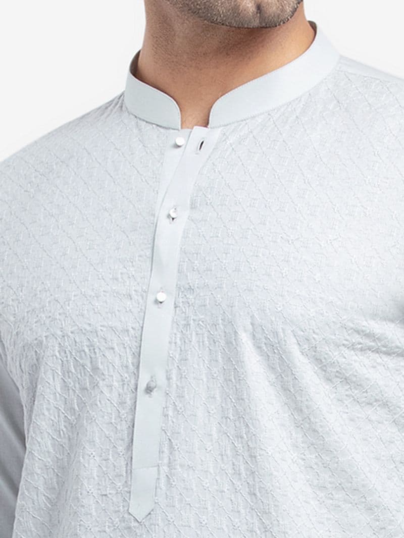 Embroidered Cambric Kurta