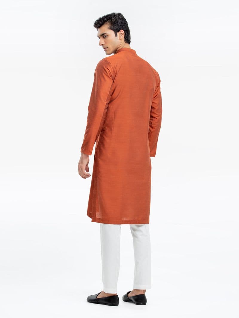 Embroidered Blended Kurta