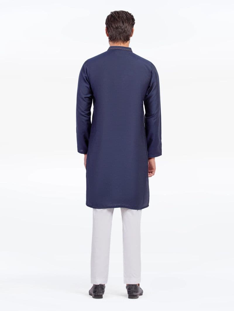 Embroidered Blended Kurta