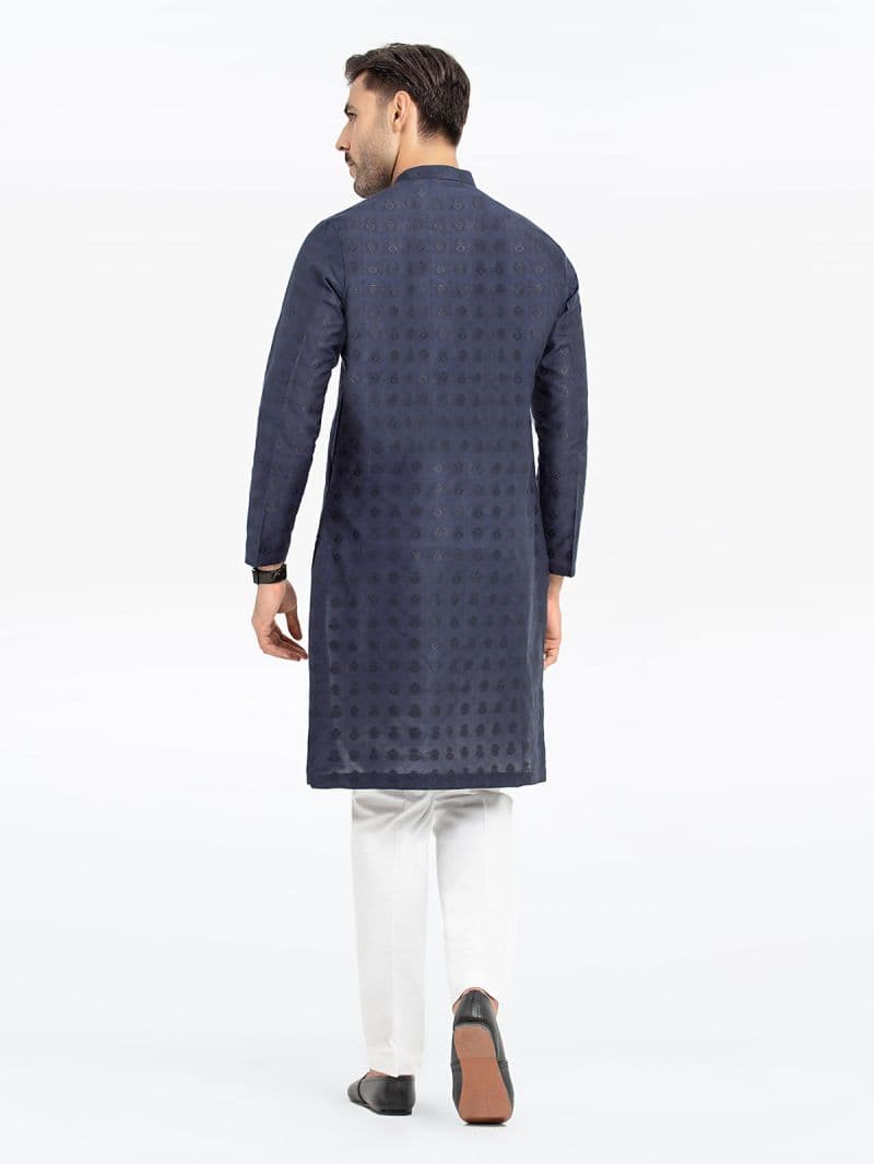 Embroidered Blended Kurta