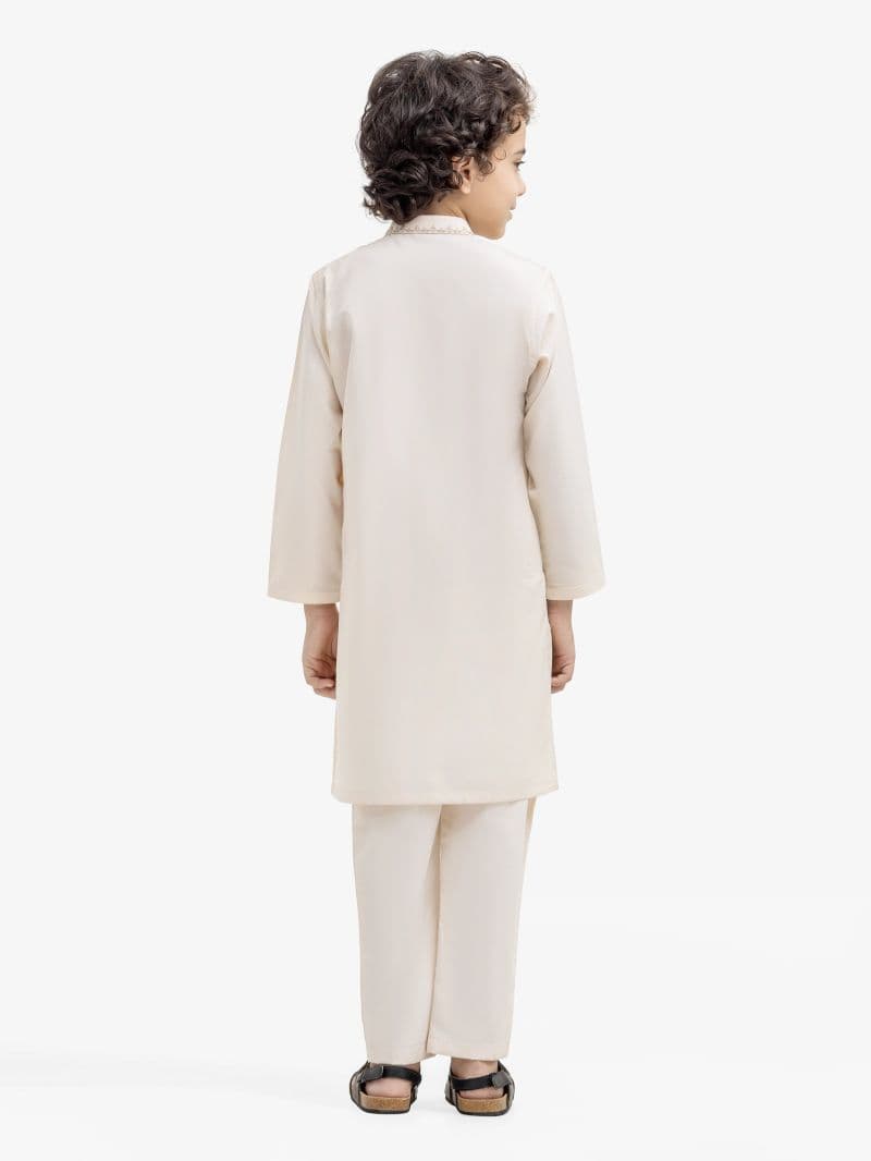 Embroidered Blended Kurta Pajama thumbnail