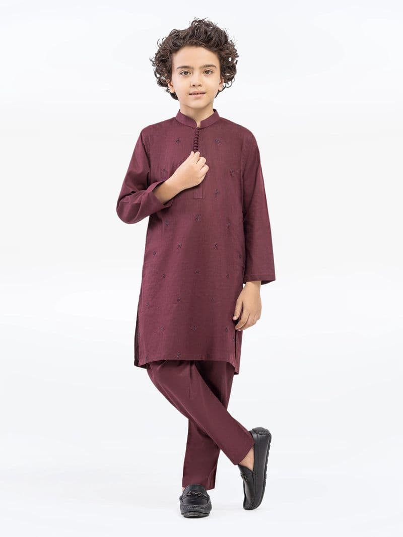 Embroidered Cotton Kurta Pajama
