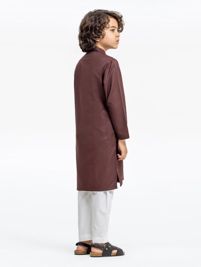 Embroidered Dobby Kurta