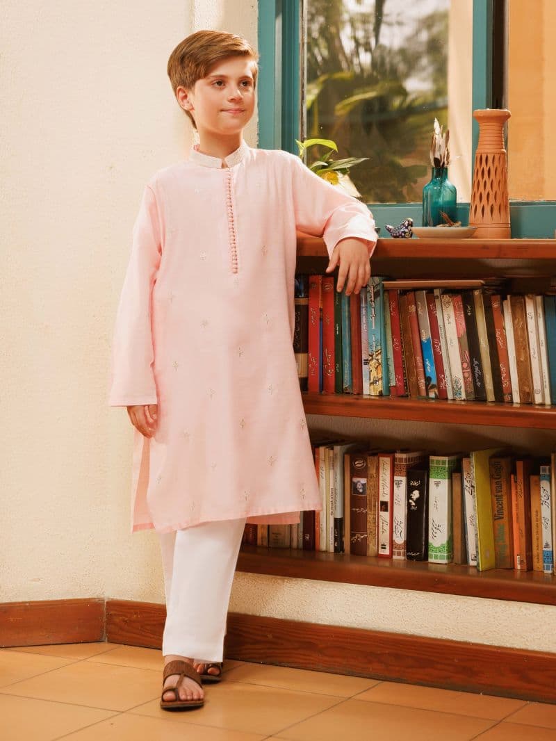 Embroidered Blended Kurta thumbnail