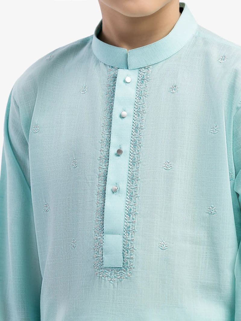 Embroidered Cotton Kurta