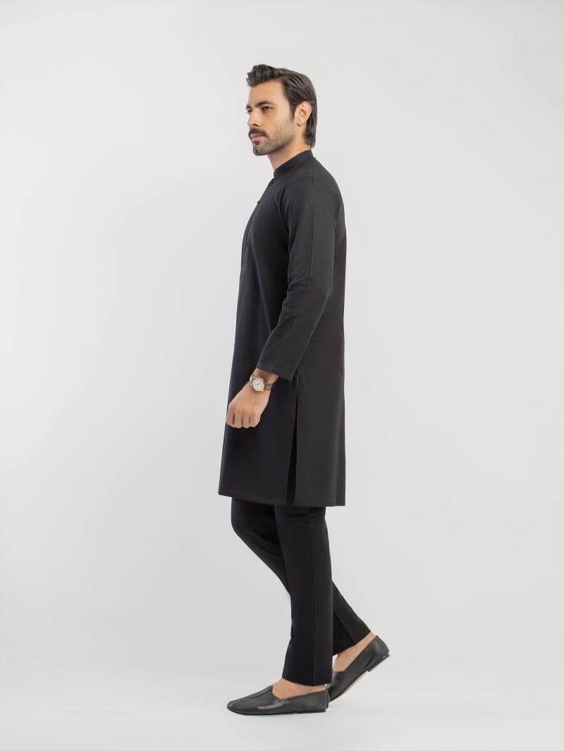 Embroidered Khaddar Kurta Pajama