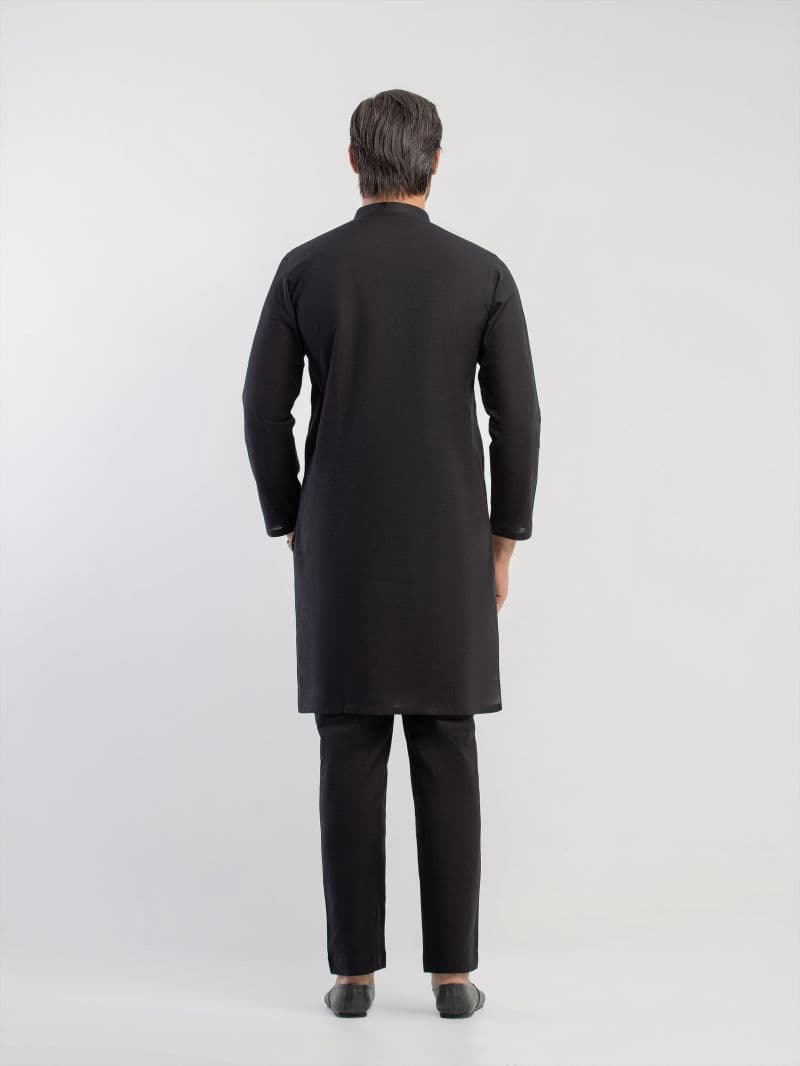 Embroidered Khaddar Kurta Pajama