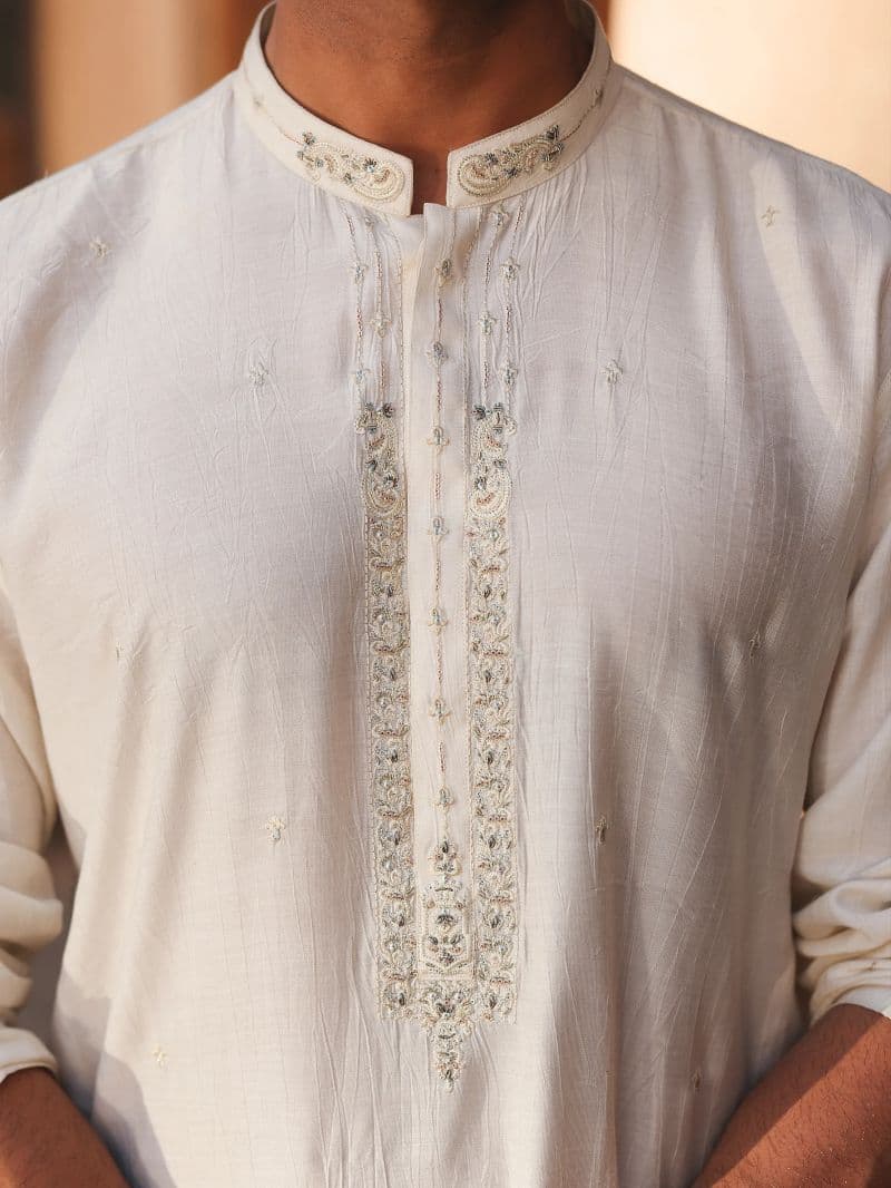 Men's Cream Kurta
