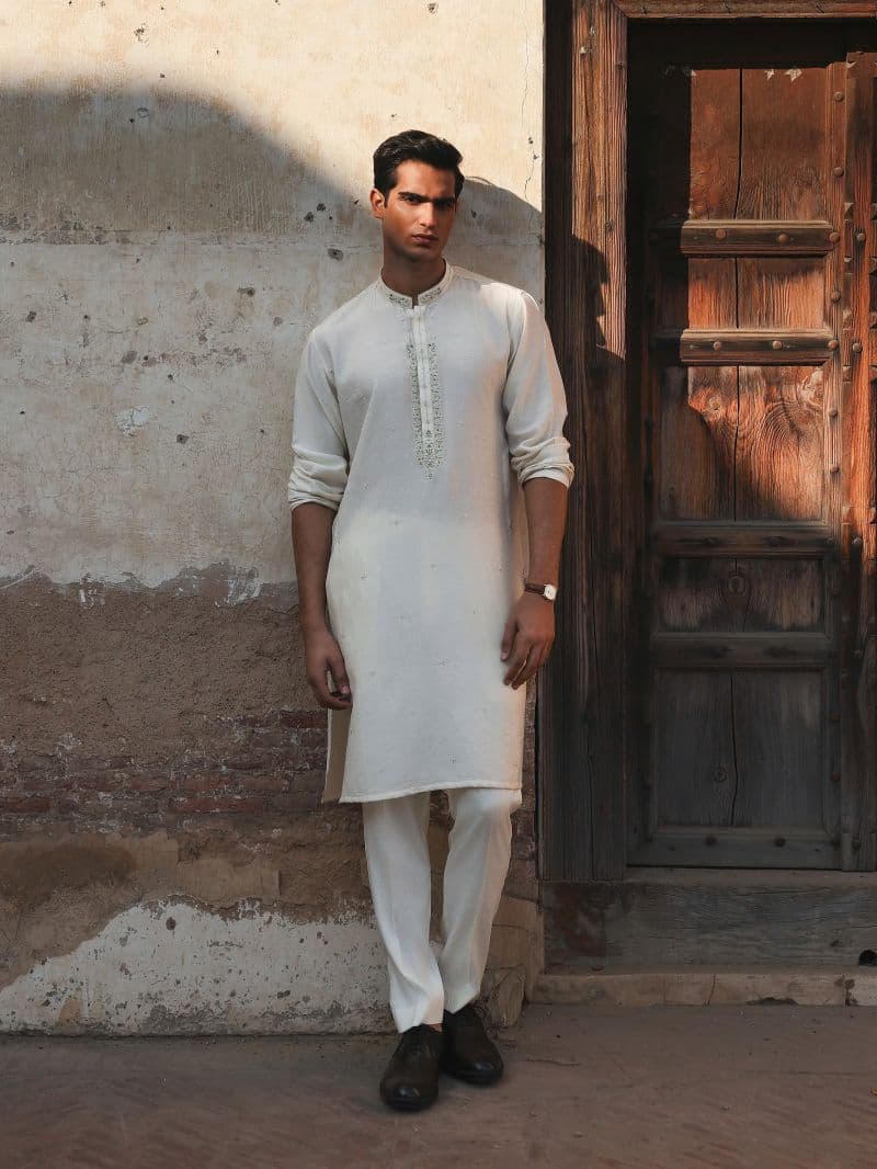 Men's Cream Kurta