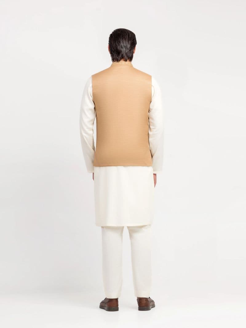 Embroidered Khaddar Waistcoat