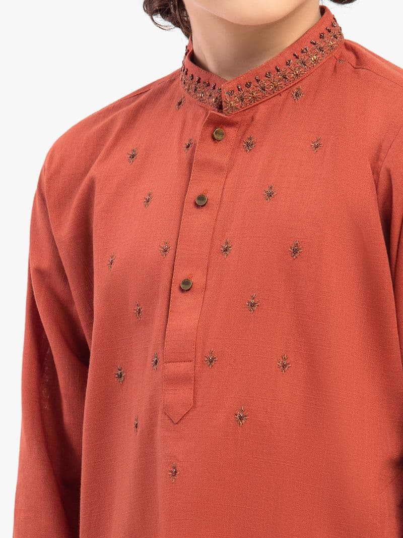 Boy's Rust Kurta