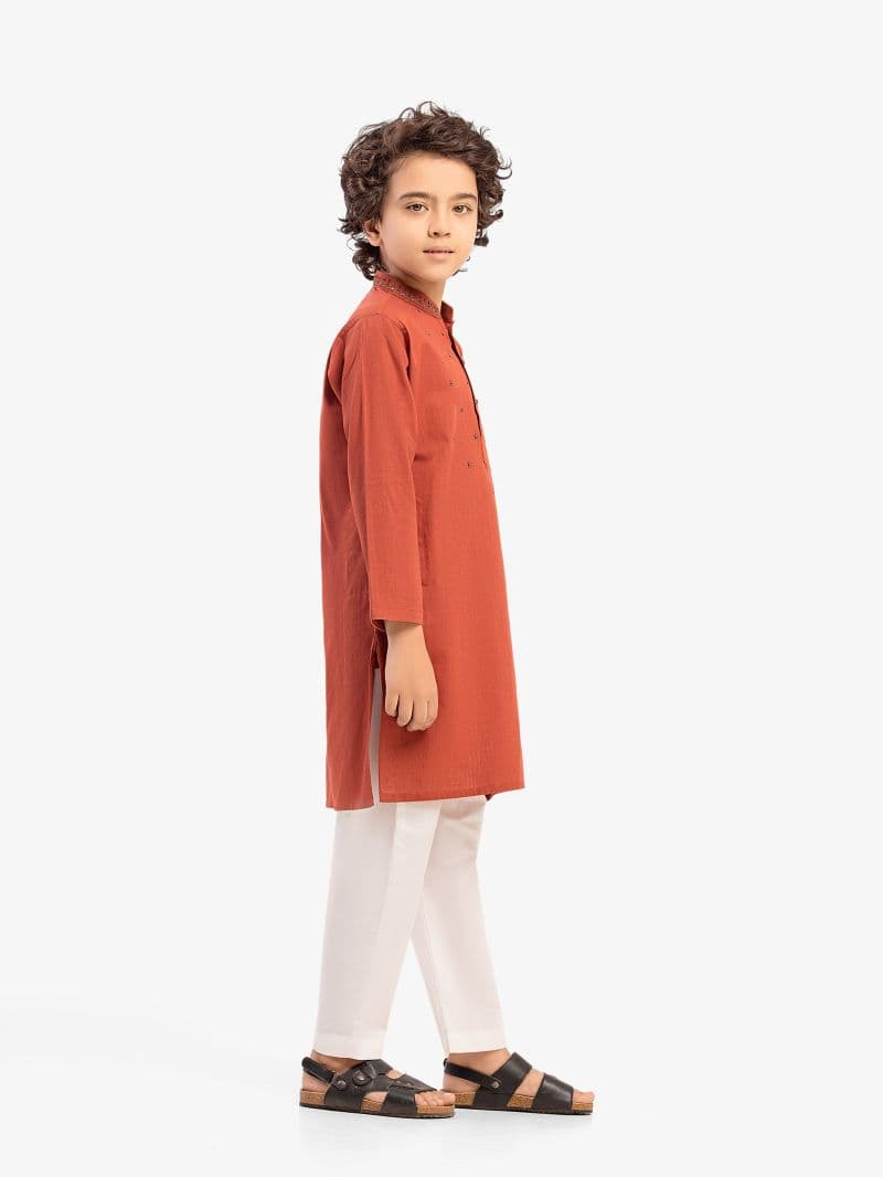 Boy's Rust Kurta