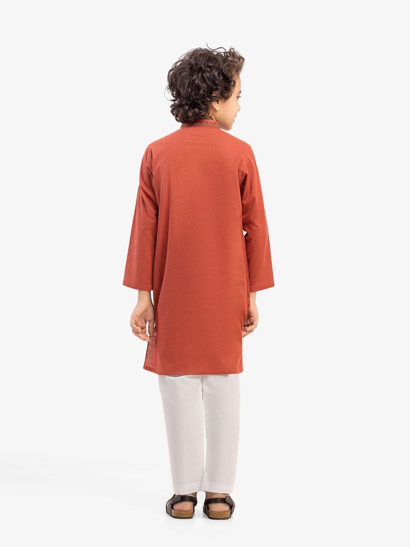 Boy's Rust Kurta
