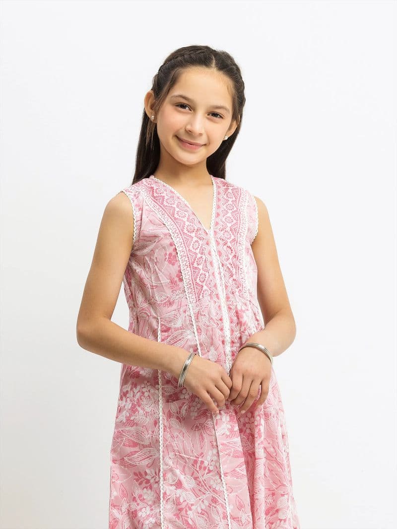 Printed Lawn Gharara Suit thumbnail