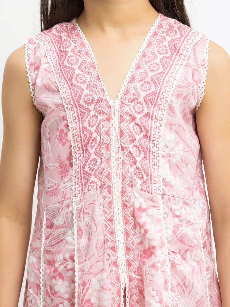 Printed Lawn Gharara Suit thumbnail