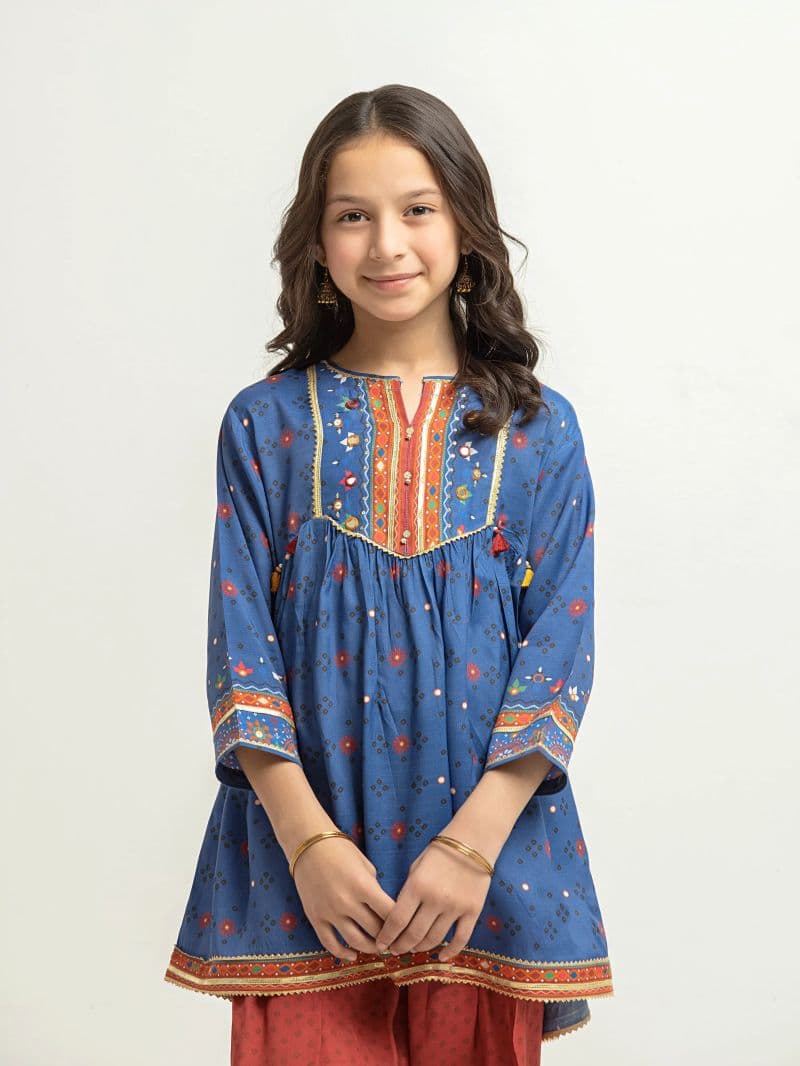 Printed Raw Silk Co-Ord Set