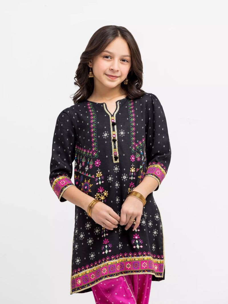 Printed Raw Silk Co-Ord Set