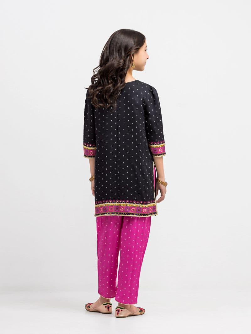 Printed Raw Silk Co-Ord Set