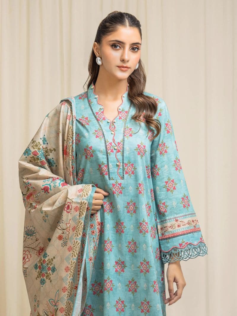 Unstitched Printed Lawn Suit