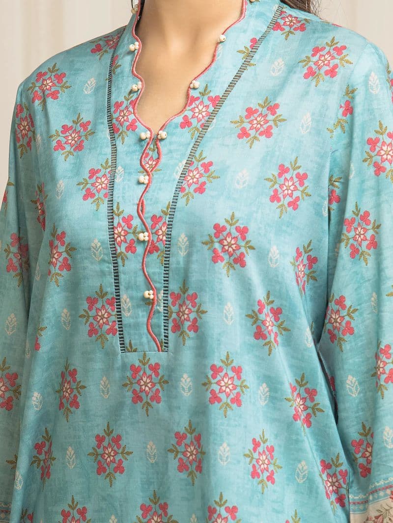 Unstitched Printed Lawn Suit