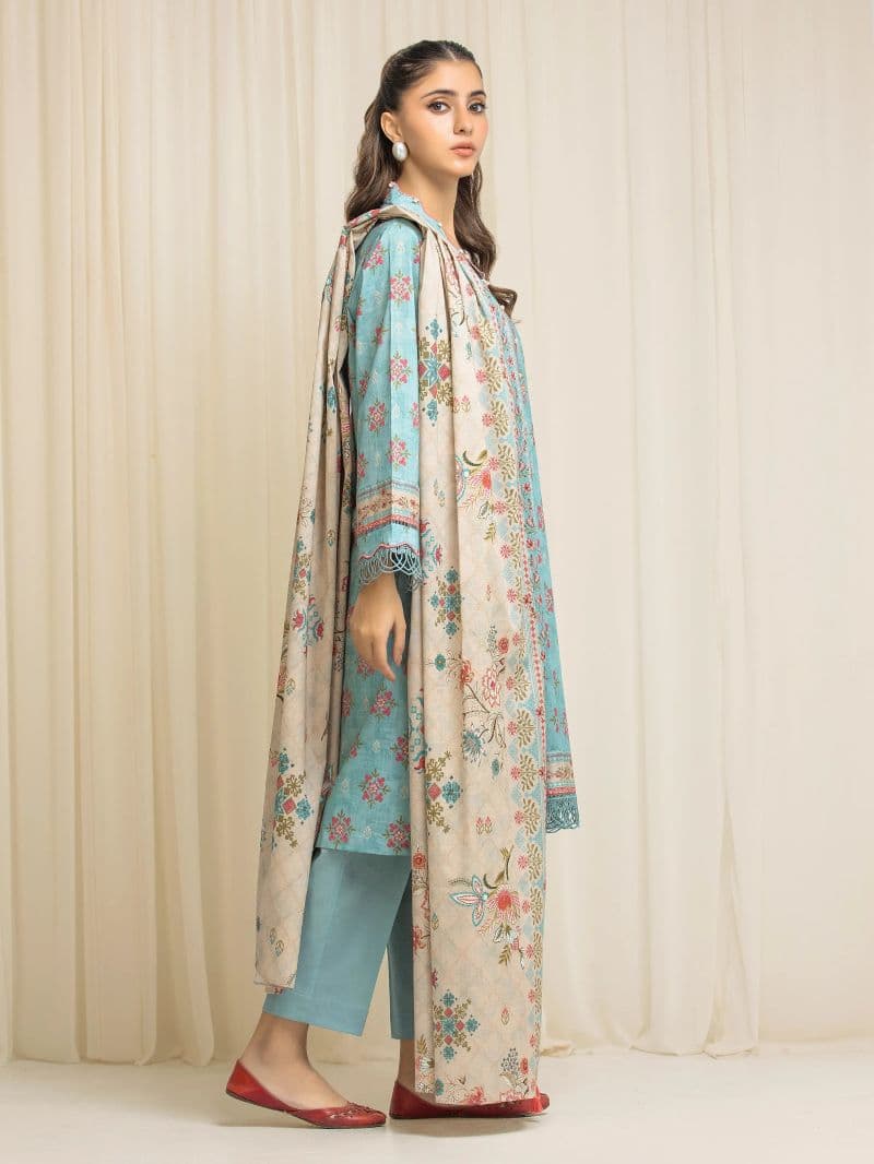 Unstitched Printed Lawn Suit